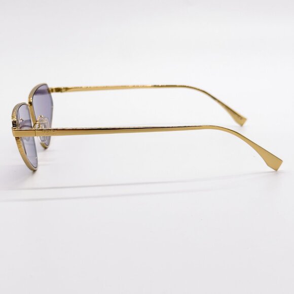 NEW FENDI FE40068U 30S SUNGLASSES WOMEN GOLD VIOLET CAT EYE EYEWEAR FENDI - Picture 10 of 16